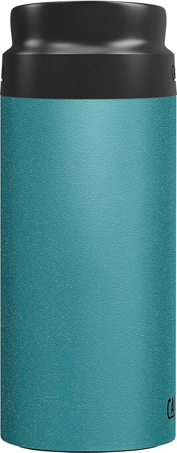 CamelBak Forge Flow Coffee & Travel Mug, Insulated Stainless Steel - Non-Slip Silicon Base - Easy One-Handed Operation - 12oz, Lagoon