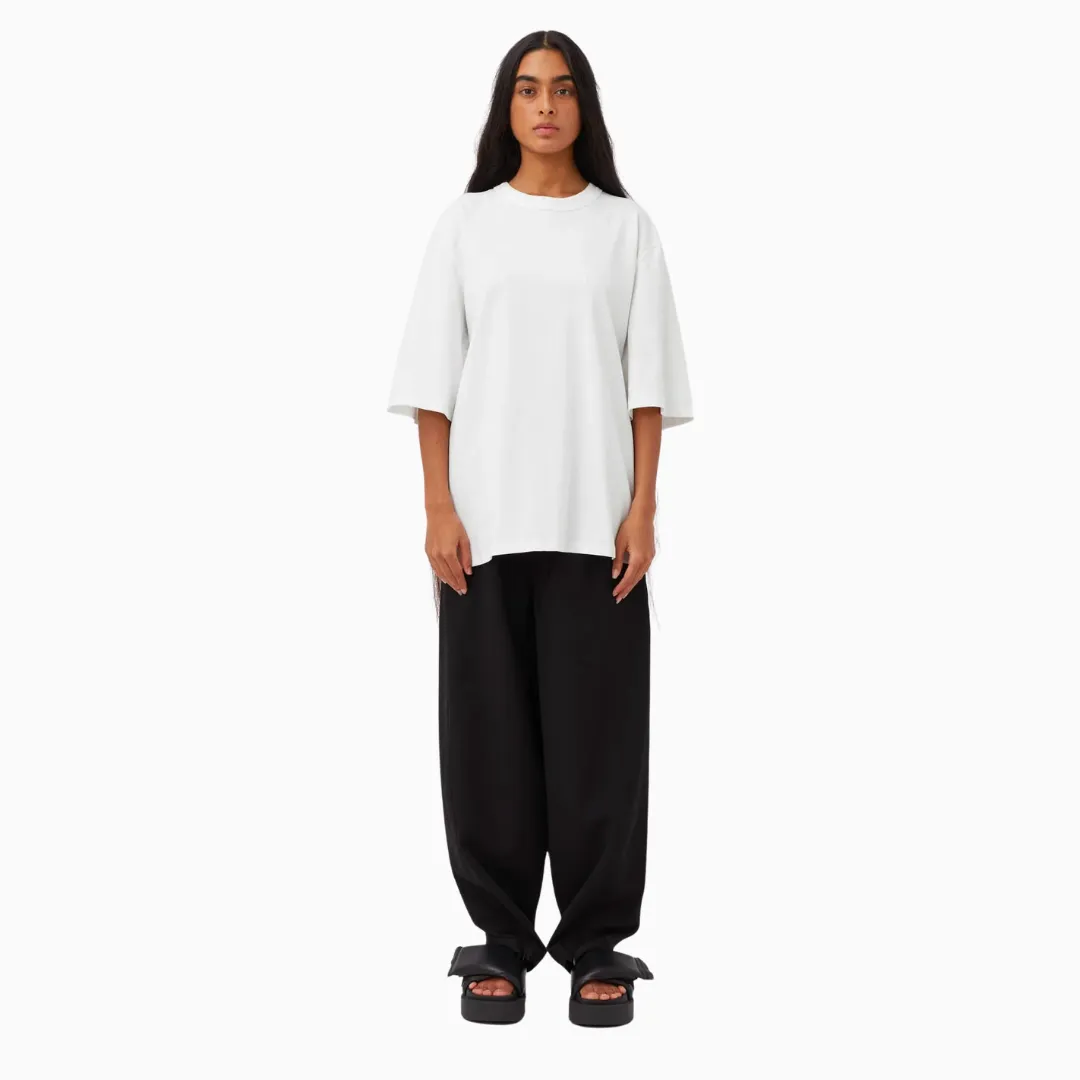 c&m sidra embroidered tee soft white