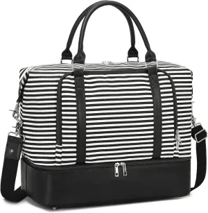 CAMTOP Women Ladies Travel Weekender Bag Overnight Duffel Carry-on Tote Bag fit 15.6 Inch Laptop Computer