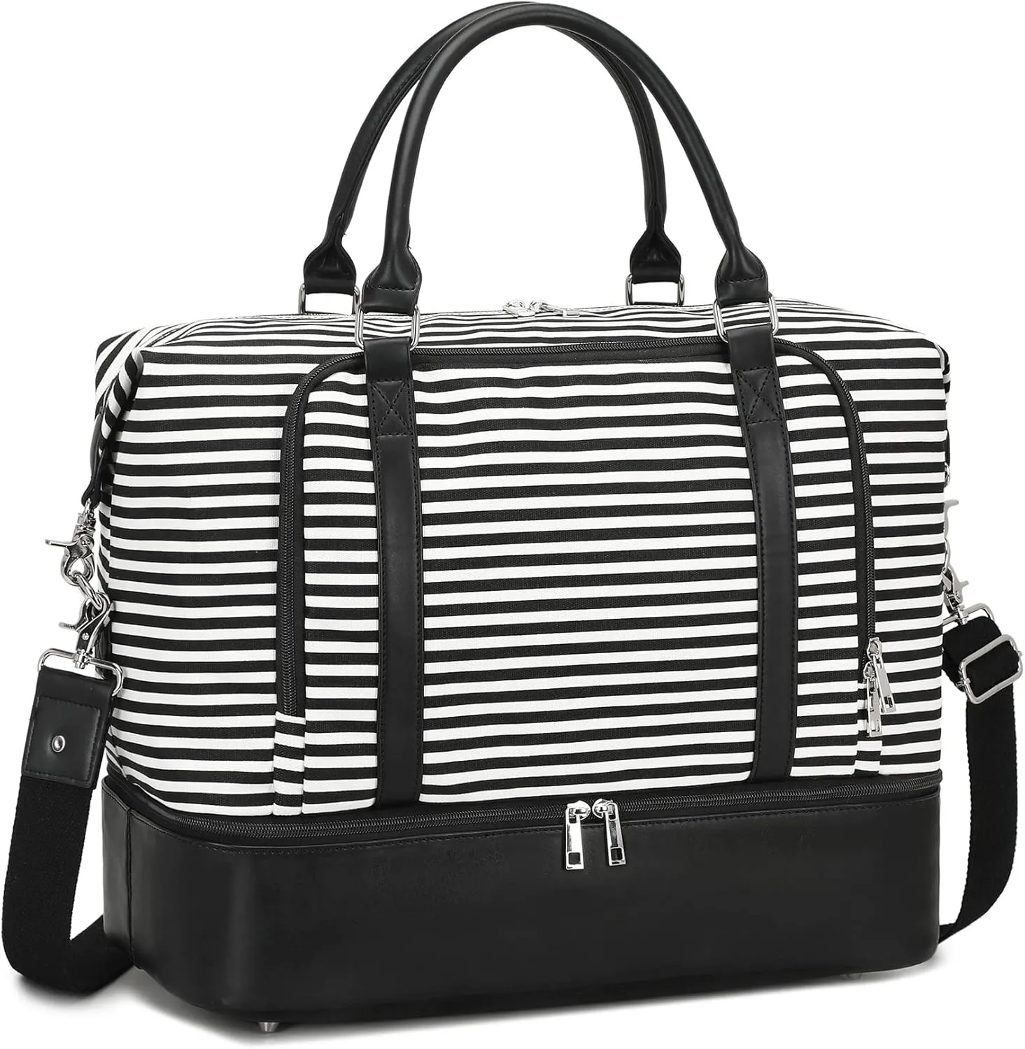 CAMTOP Women Ladies Travel Weekender Bag Overnight Duffel Carry-on Tote Bag fit 15.6 Inch Laptop Computer