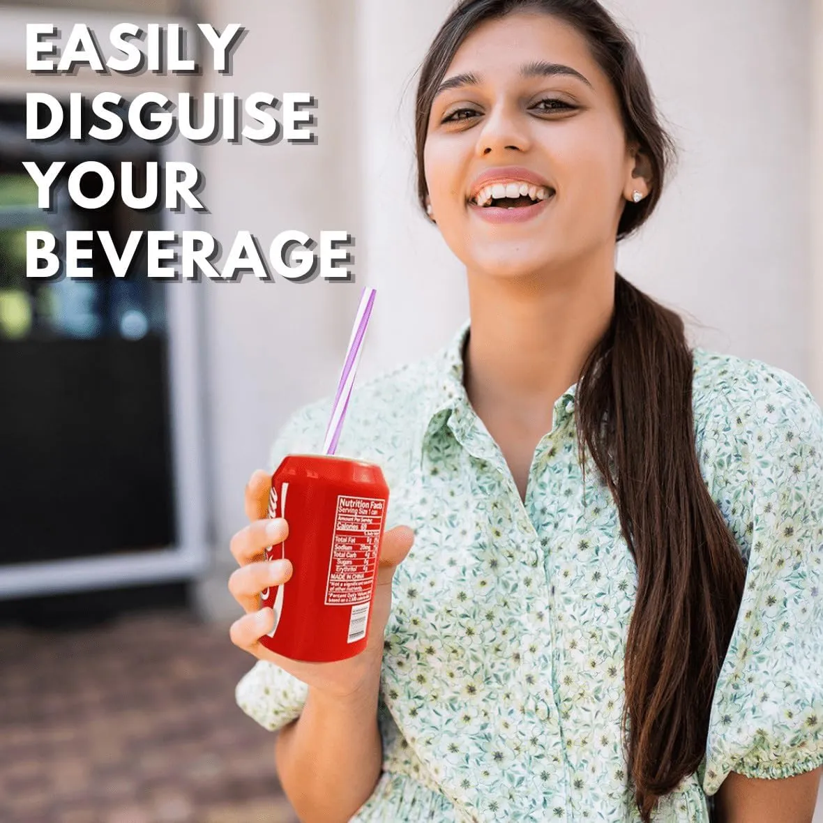 Can Covers that Look Like Soda, Silicone Sleeves for Cans, Can Wraps, Fits All 12FL OZ 355ml (Mixed, 4 Pack)