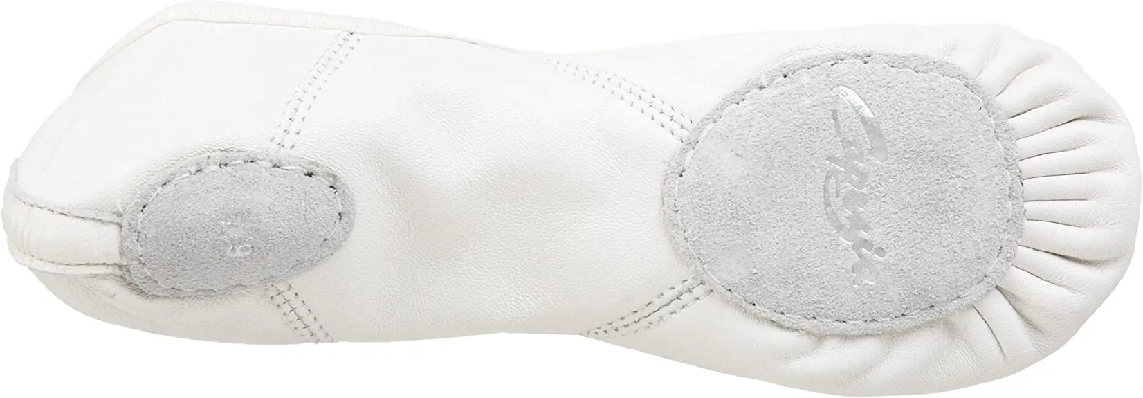 Capezio 2027 Leather Juliet Split-Sole Ballet Shoe - White