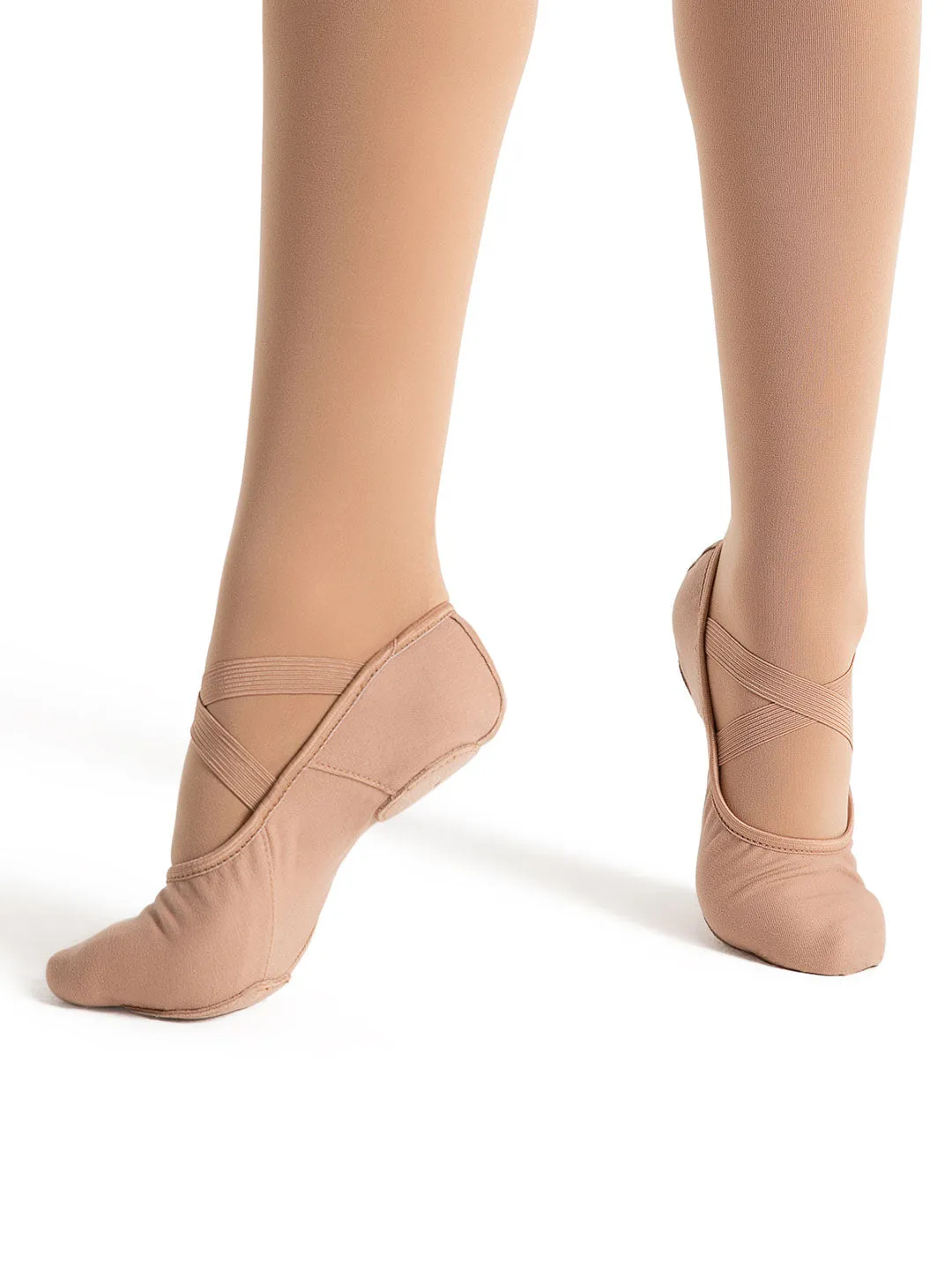 CAPEZIO - Hanami Ballet Shoe Adults / Split Sole / Canvas / Light Suntan 2037W