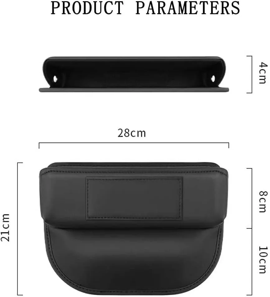 Car Seat Storage Box for Peugeot 206 207 308 408 508 RCZ 208 3008 2008 4008 Series Car Seat Gap Organizer Seat Side Bag Reserved Charging Cable Hole Car Accessories,Beige