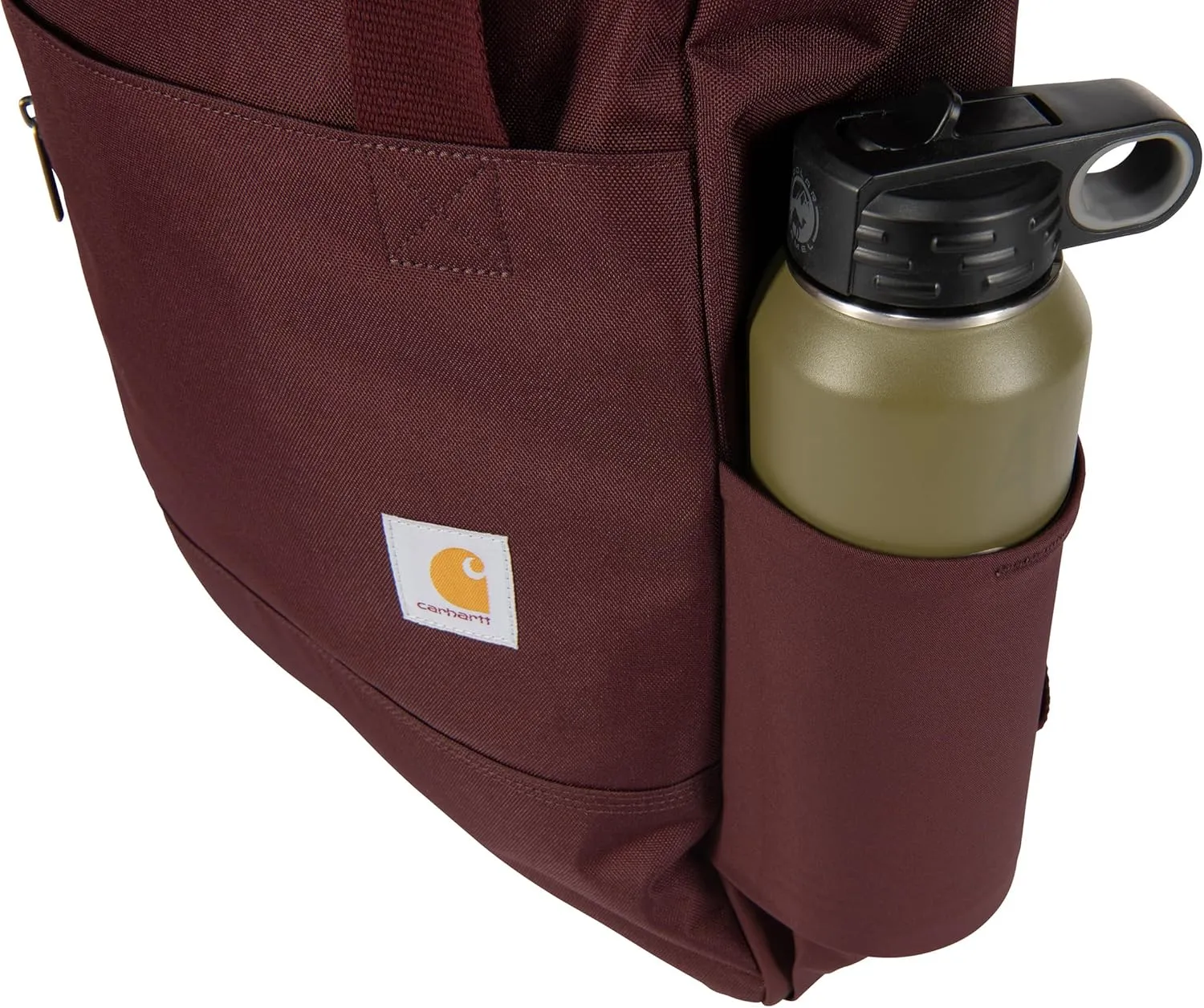 Carhartt Classic Convertible Backpack Tote, Durable Water Repellent Material W/ 17" Laptop Sleeve, Port, One Size