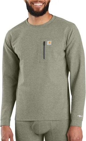 Carhartt Mens Base Force Midweight Thermal Base Layer Long Sleeve Pocket Shirt