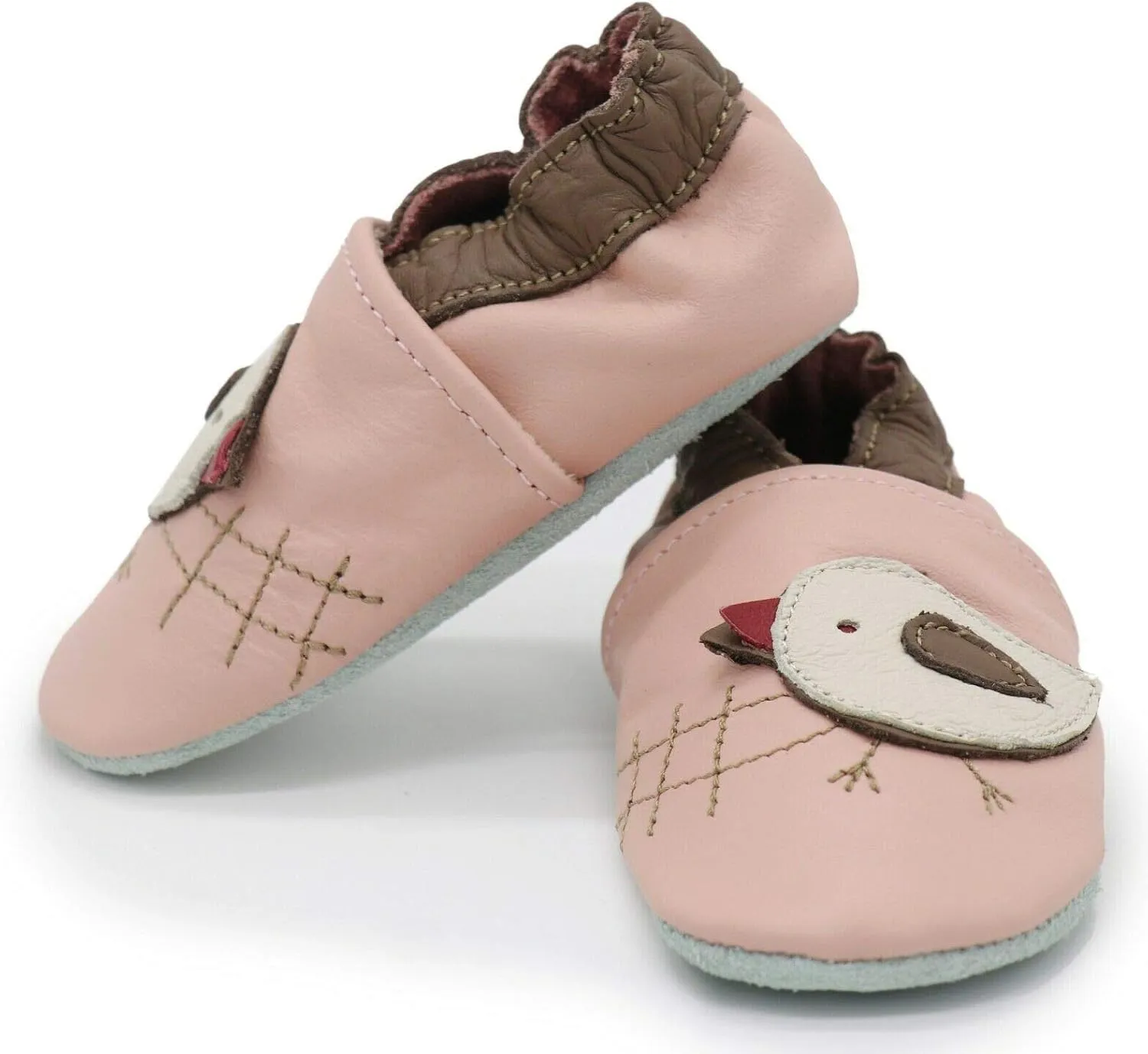 Carozoo Boys Girls Slippers Leather Soft Sole Indoor Shoes Socks Car Truck Dragon Shark Flowers 6-7 Years and 7-8 Years
