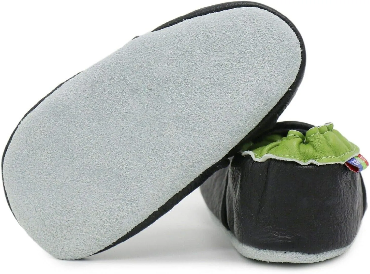 Carozoo Boys Girls Slippers Leather Soft Sole Indoor Shoes Socks Car Truck Dragon Shark Flowers 6-7 Years and 7-8 Years