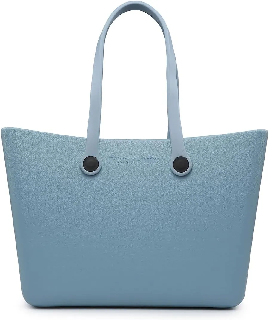 CARRIE Large Rubber Beach Bag Lightweight Waterproof Washable Durable Travel Tote for Boat Pool Sports Gym