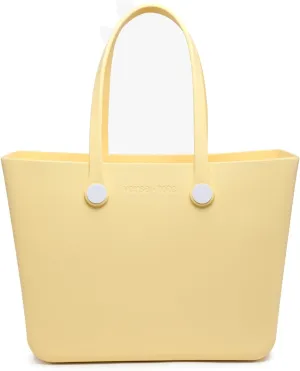 CARRIE Large Rubber Beach Bag Lightweight Waterproof Washable Durable Travel Tote for Boat Pool Sports Gym