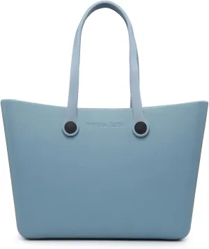 CARRIE Large Rubber Beach Bag Lightweight Waterproof Washable Durable Travel Tote for Boat Pool Sports Gym