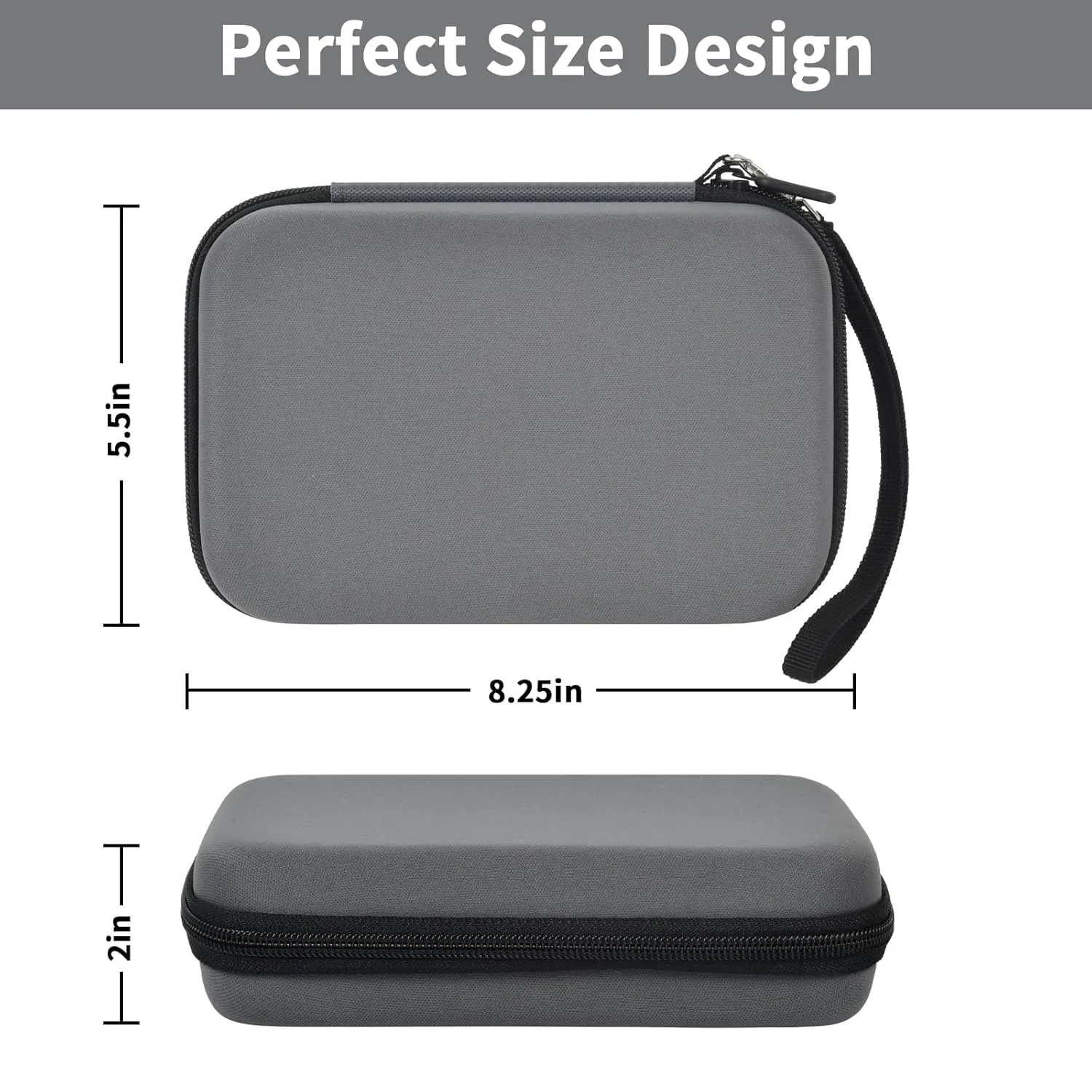 casmilee Case Compatible with Giiker Super Slide Brain Games, Brain Teaser Puzzles Organizer Storage Bag, Flow Slider Puzzle Game Holder (Grey)