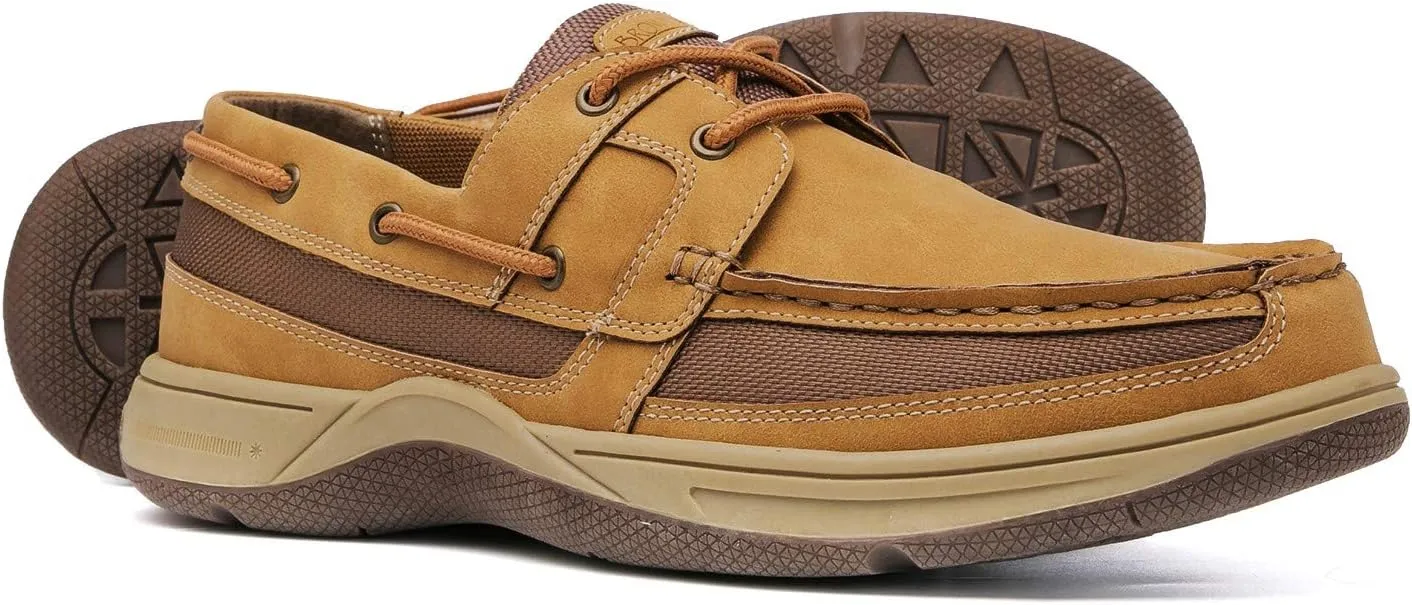 Casual Boat Slip on Shoes for Men - Durable Memory Foam Comfort Boat Shoes Men - Rubber Sole, Faux Leather and Lace-Up Mens Casual Shoes