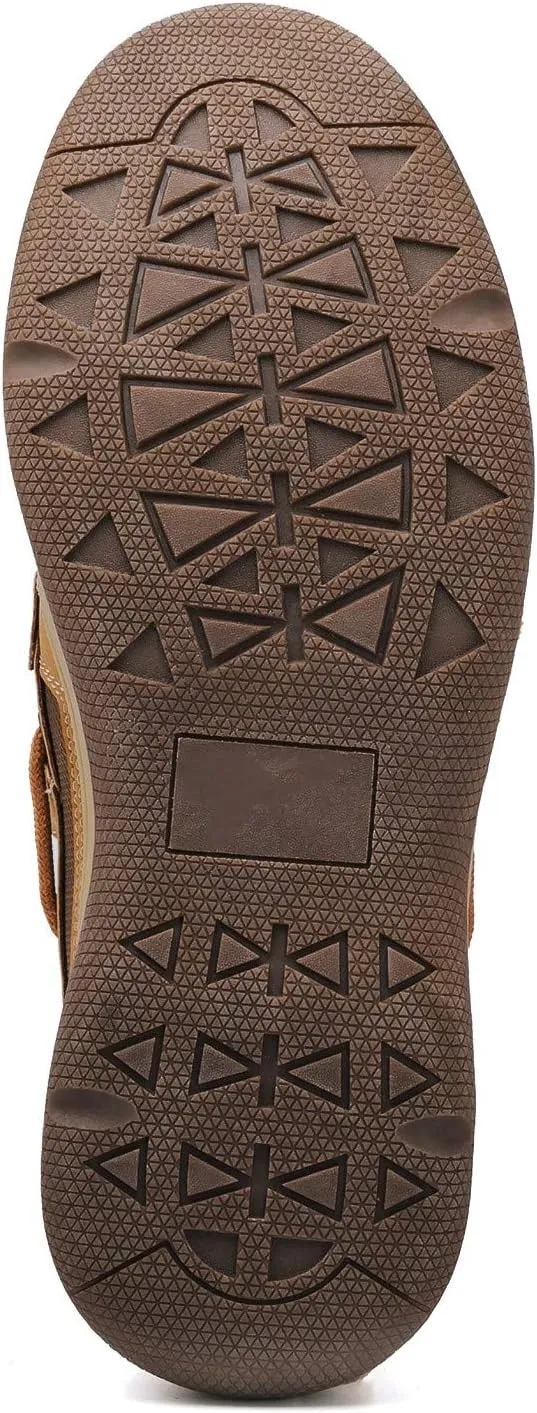 Casual Boat Slip on Shoes for Men - Durable Memory Foam Comfort Boat Shoes Men - Rubber Sole, Faux Leather and Lace-Up Mens Casual Shoes