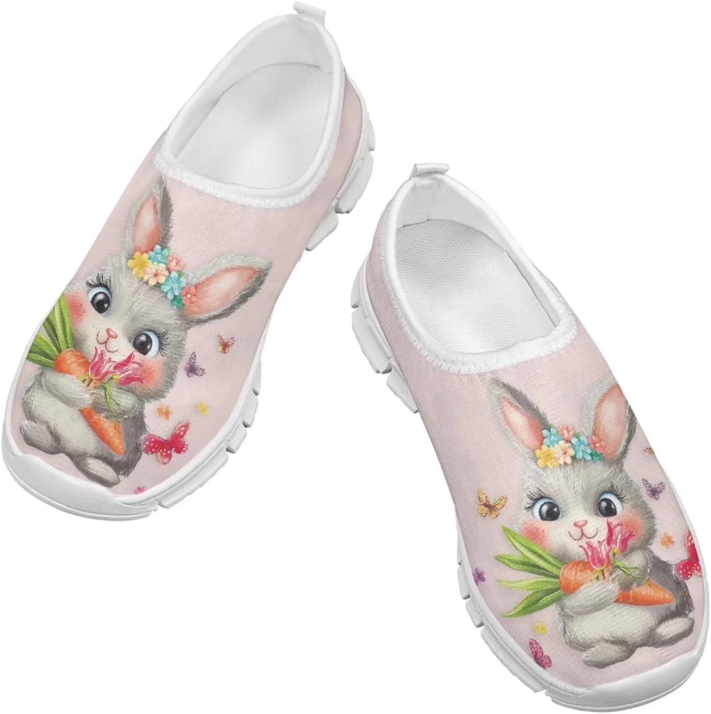Casual Breathable Mesh Girls Boys Slip On Shoes
