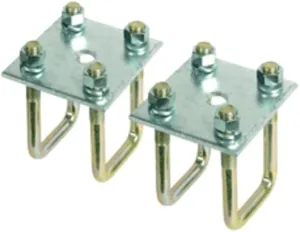 CE Smith - Axle Tie Plate Kit - 2 Tie Plates, 4 U-Bolts, 8 Nuts and Lock Washers for 1-1/2" Square Axle