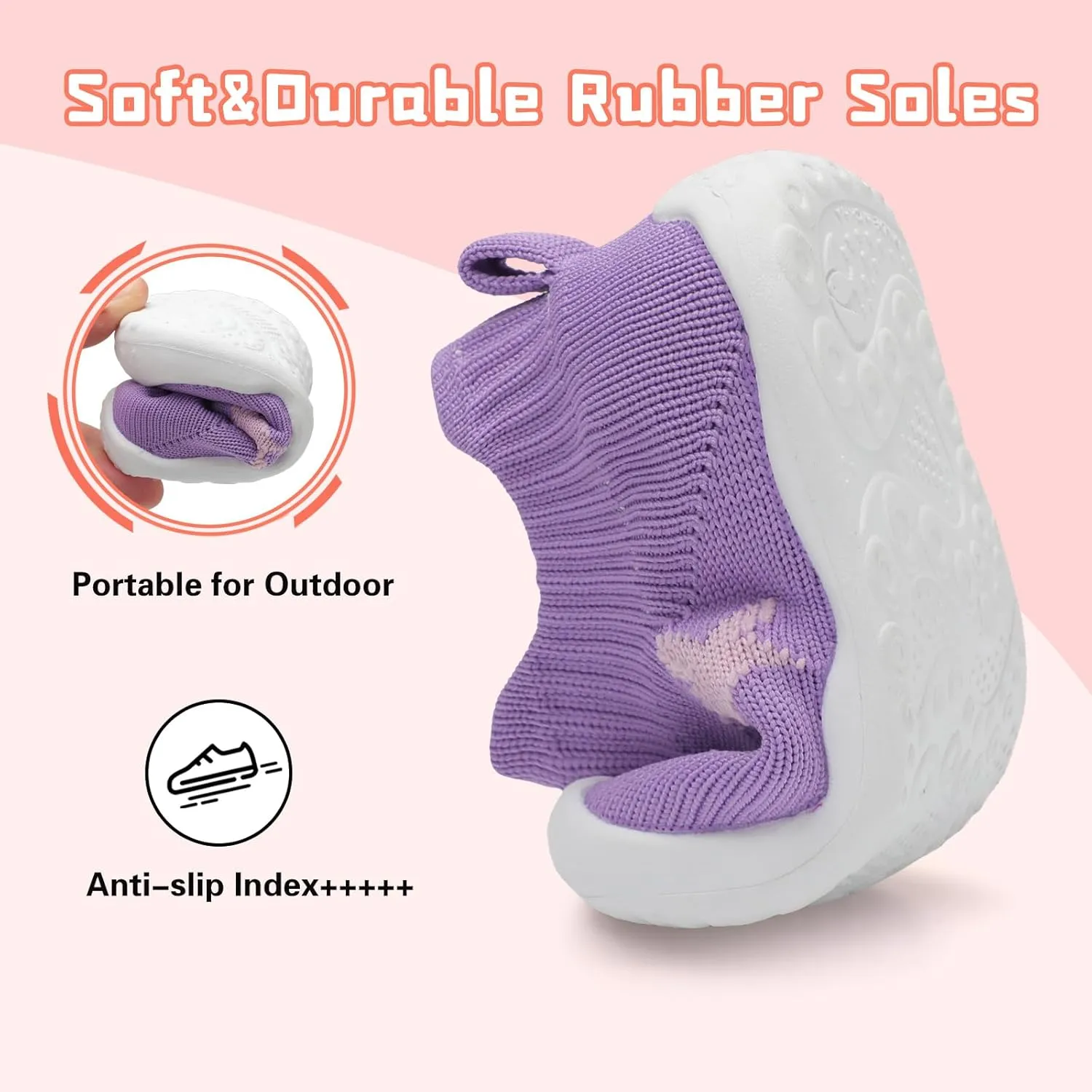 Centipede Demon Baby Shoes Baby Boys Girls Sock Shoes Breathable Infants Toddlers Slippers Indoor Outdoor Boots First Walking Shoe Slip On Sneakers Non Slip with Soft Rubber Soles