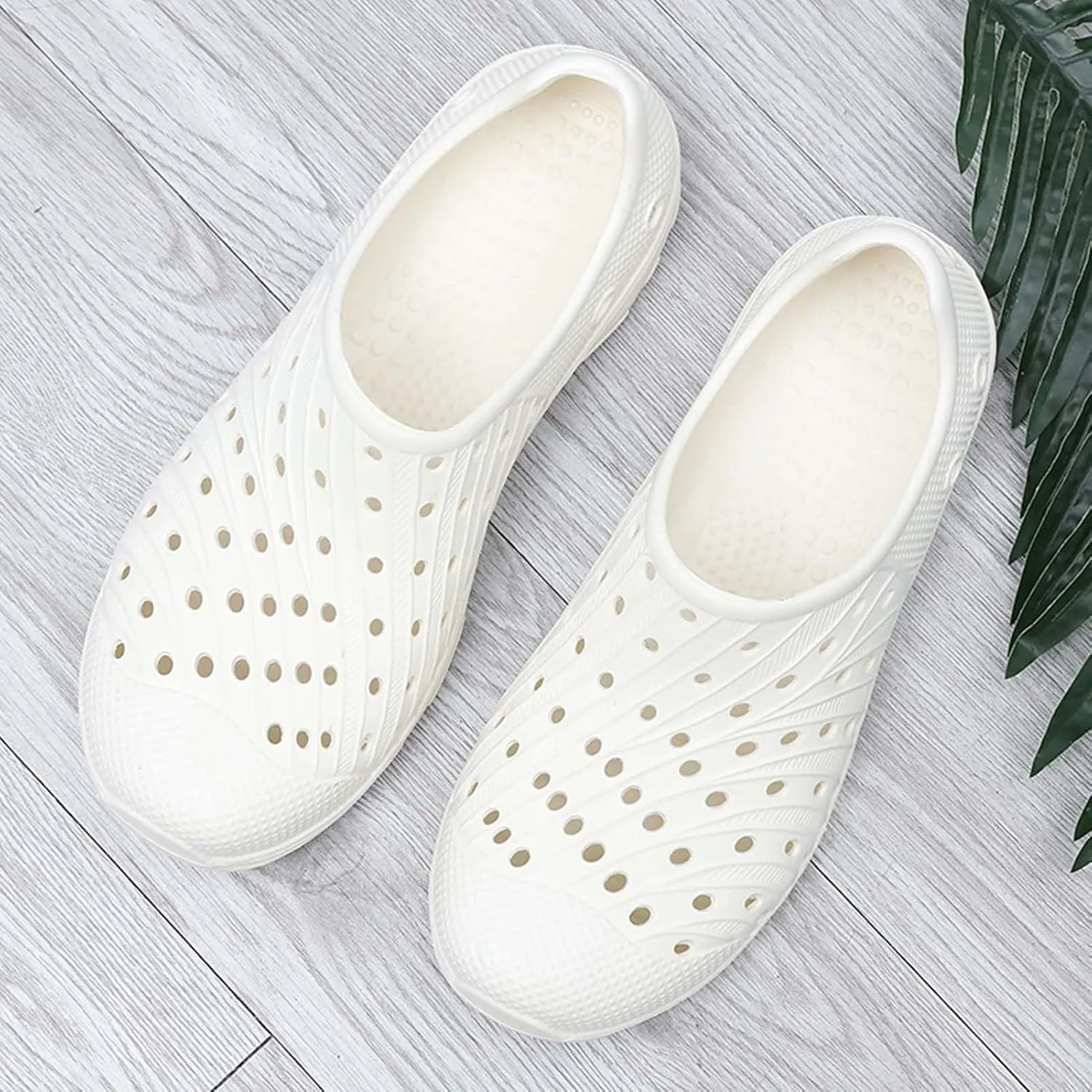 CERYTHRINA Mens Garden Clogs Shoes Outdoor Breathable Slip on Soft Rubber Sandals Beach EVA Water Shoes