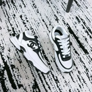 CHANEL Soft 35mm Cowhide In Mix Plug-and-play Timely delivery Sneaker White 144706 Black