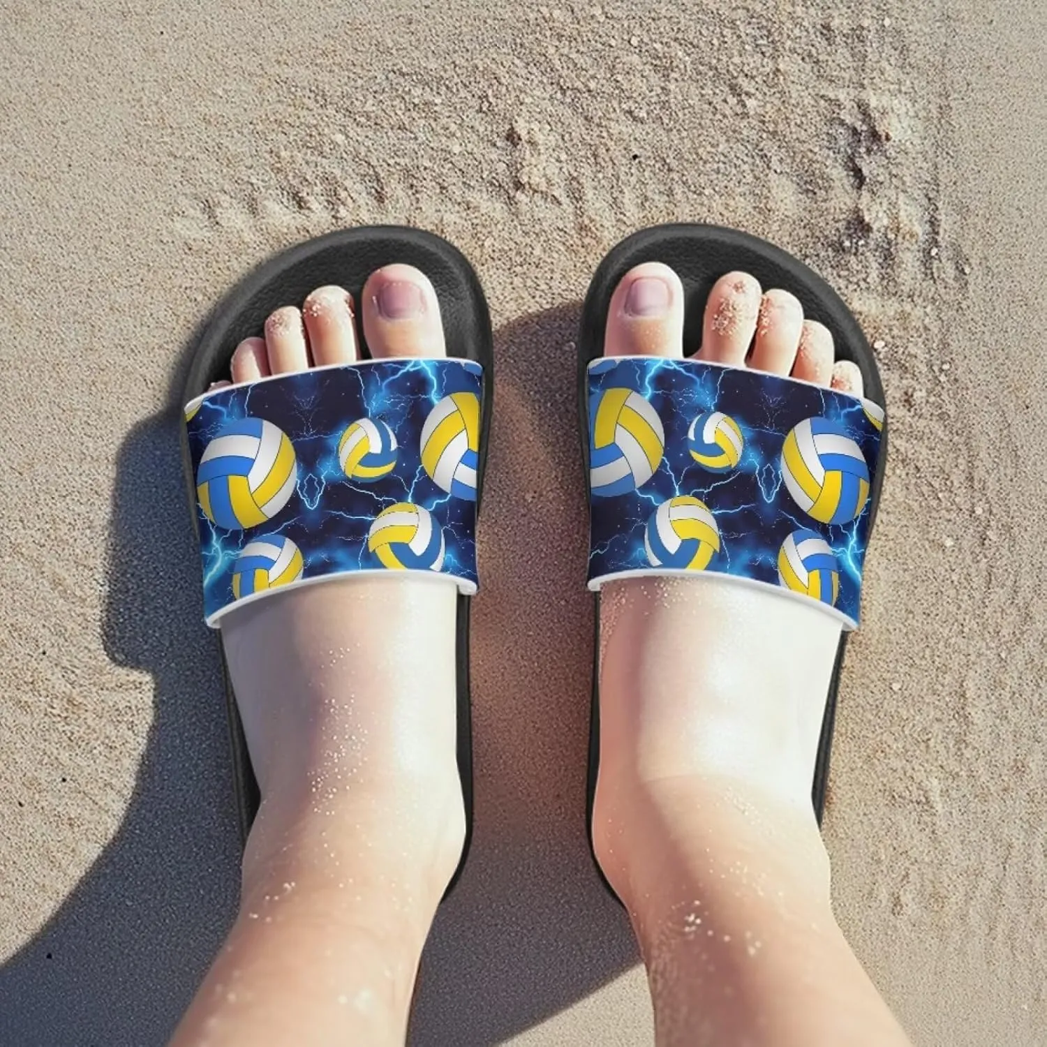 Children Slide Sandals Soft Anti-Skid Sandal Comfort Lightweight Slip On Summer Slippers for Beach Pool