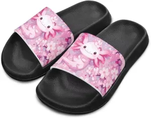 Children's Colorful Printed House Slippers Beach Sandals Slide Sandals Filp-Flops for Kids Girls Gift for Daughters Little Sisters Soft Comfort Little Kid Size 11-Big Kid Size 3