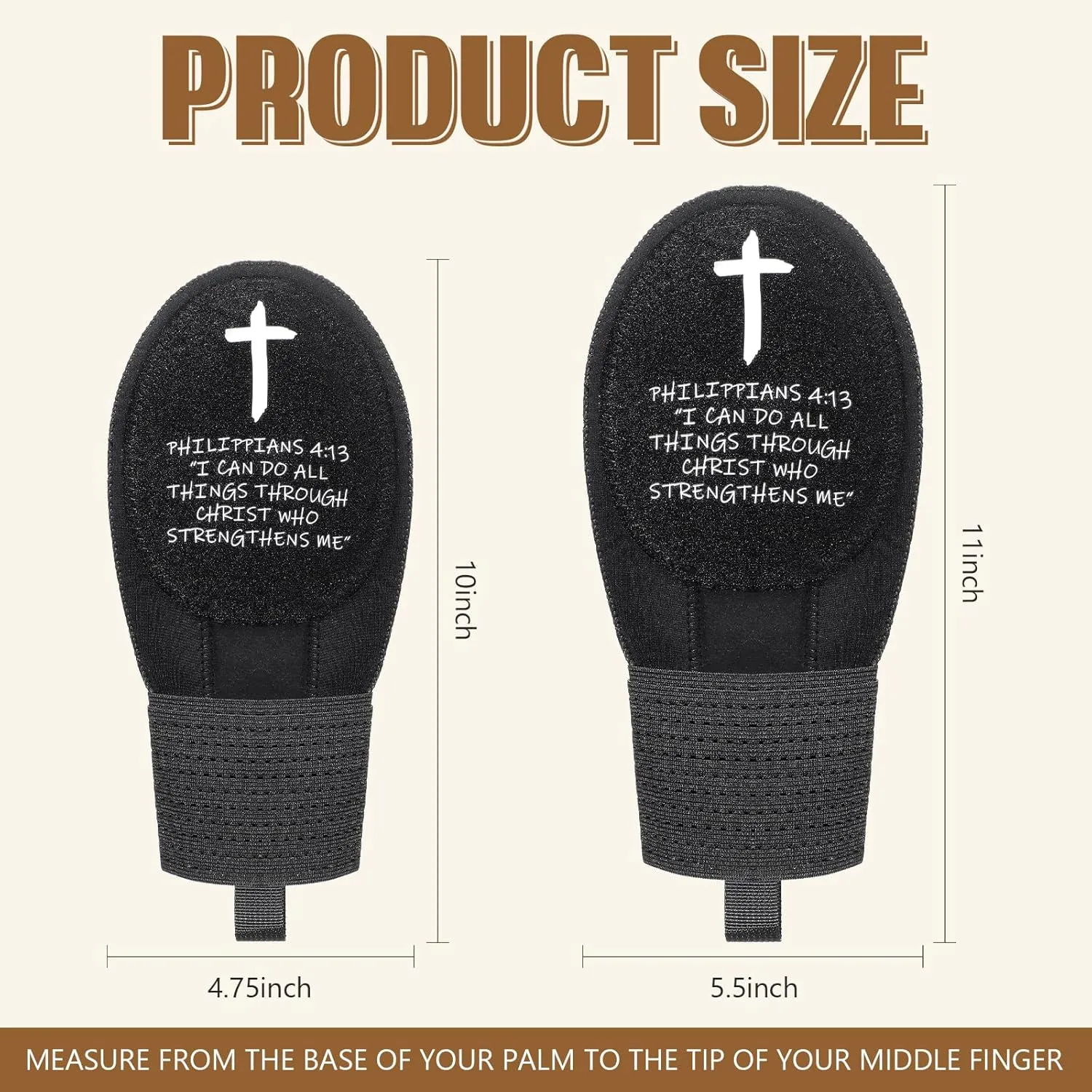 Christian Sliding Mitt for Baseball Religious Glove for Youth Sliding Mitt Softball Guard Accessories and Protective Gear Left/Right Hands - Adjustable Hand and Wrist Protection