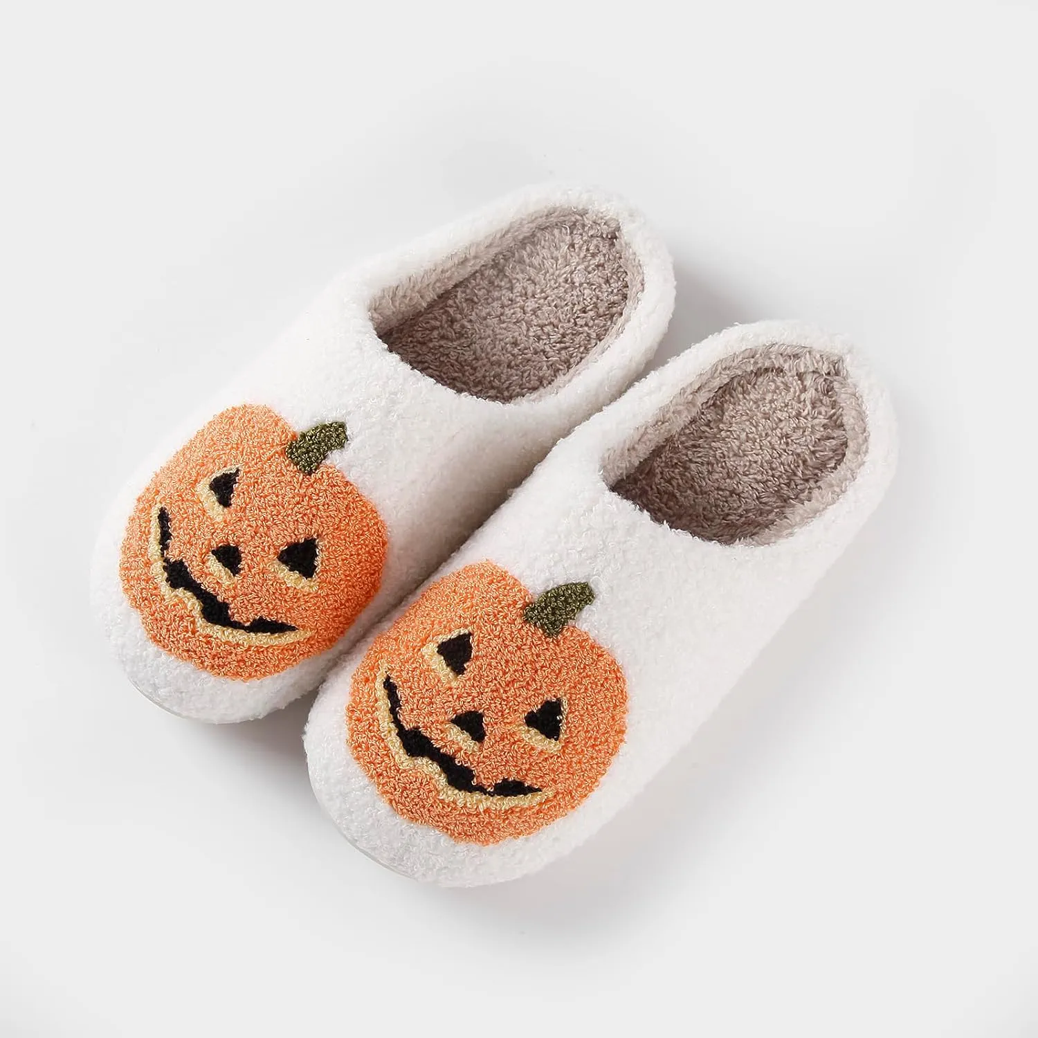 Christmas Slippers Santa Reindeer Halloween Slippers for Women Men Soft Plush Fuzzy Slippers Cozy House Slippers Indoor Outdoor Shoes