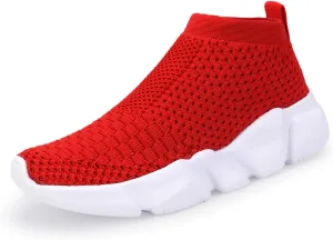 CHUI Boys Girls Breathable Sneakers Mesh Lightweight Easy Walk Casual Slip-On Athletic Running Walking Shoes