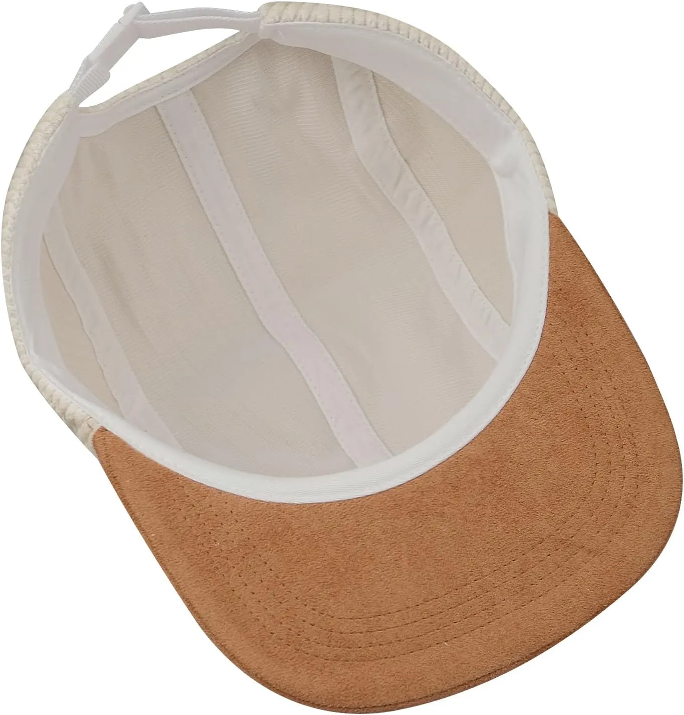 Clakllie 5 Panel Corduroy Baseball Cap for Men Women Soft Flat Brim Trucker Hat Adjustable Hip Hop Hat for Outdoor Travel