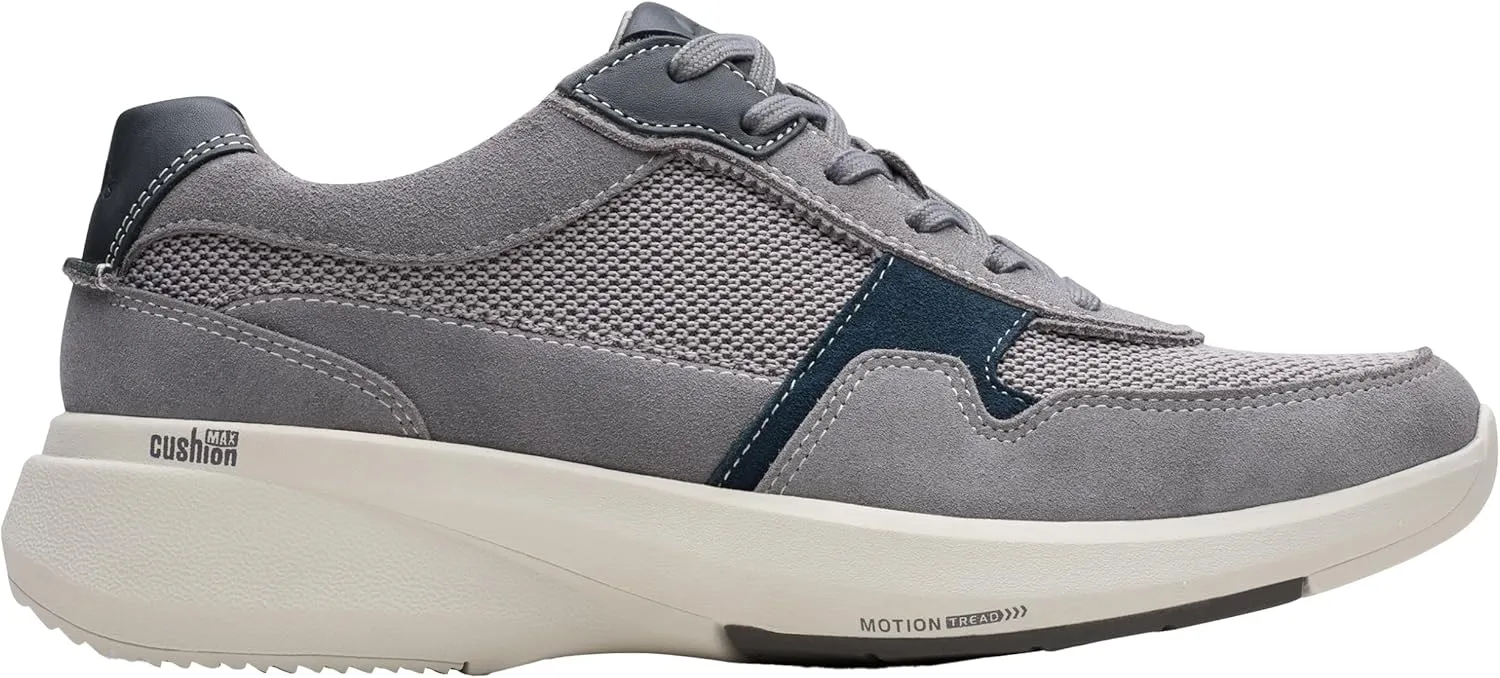 Clarks Men's Lehman Race Trainers, Dark grey combi, 8 Men