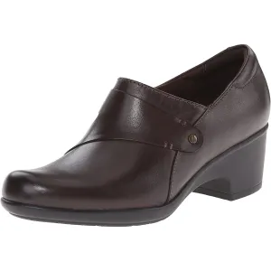 Clarks Women's Genette Frolic Leather Shoes Size 9 Brown