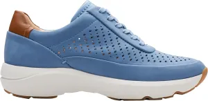 Clarks Women's Tivoli Grace Trainers, Blue nubuck, 8 Women