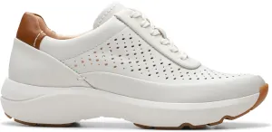 Clarks Women's Tivoli Grace Trainers, Off White Lea, 9.5 Women