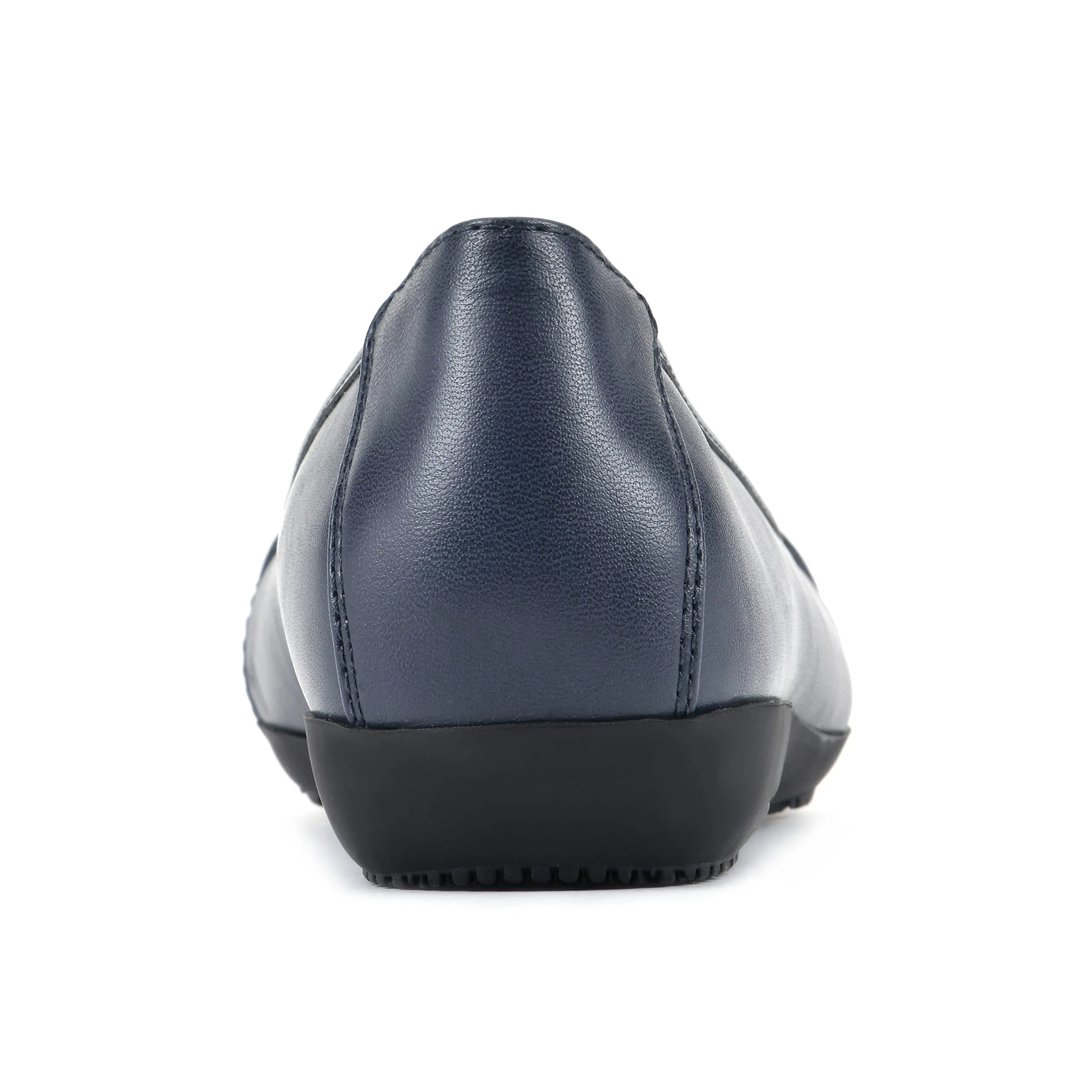 CLIFFS BY WHITE MOUNTAIN Charmed Women's Ballet Flat, Navy/Smooth, 6 M
