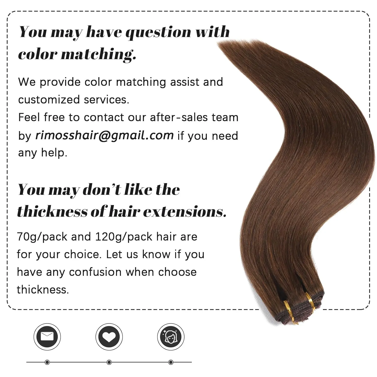 Clip in Hair Extensions Real Human Hair - 22 Inch 120g 7pcs, Chocolate Brown Color - Soft Remy Human Hair Clip in Extensions Straight for Women (#4 22 Inch)