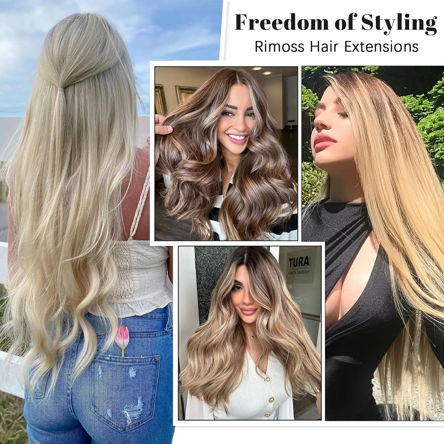 Clip in Hair Extensions Real Human Hair - 22 Inch 120g 7pcs, Chocolate Brown Color - Soft Remy Human Hair Clip in Extensions Straight for Women (#4 22 Inch)