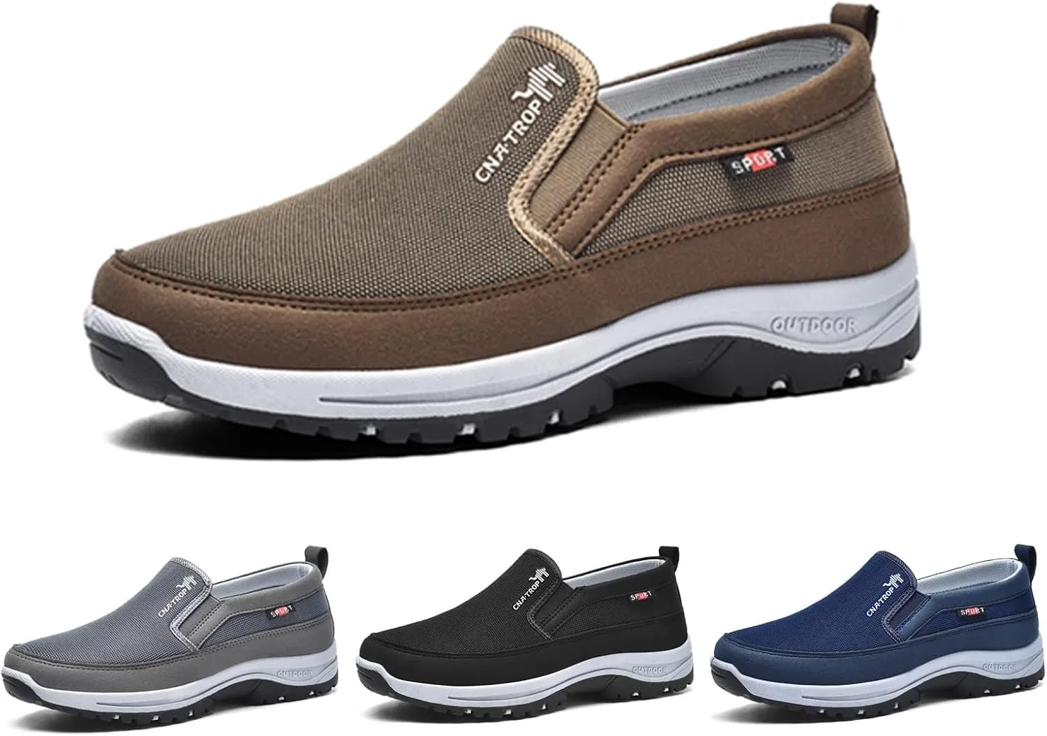 CNA Trop Shoes for Men, CNA Trop Men Outdoor Hiking Orthopedic Shoes Breathable Walking Loafers