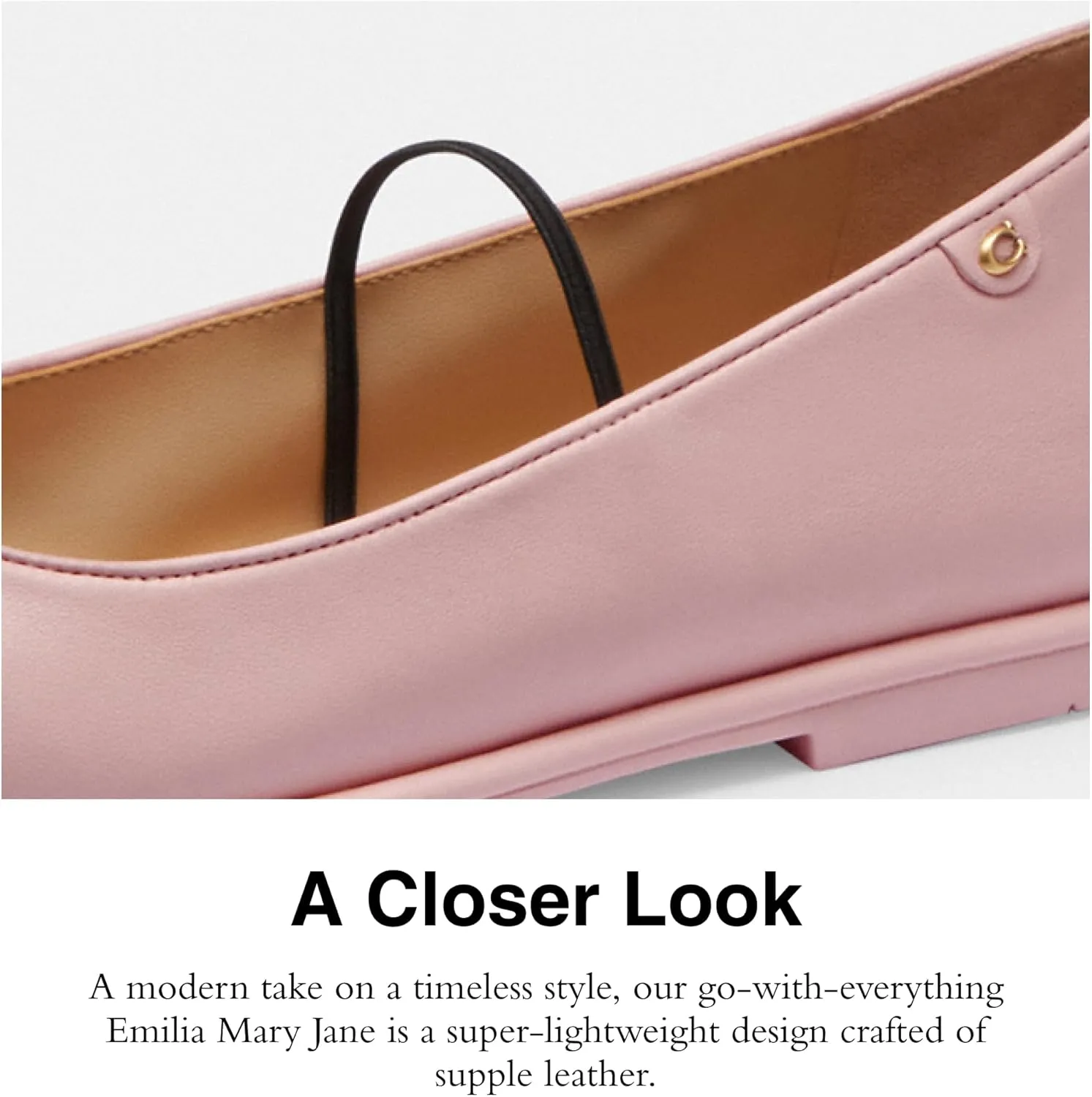 Coach Women's Emilia Mary Jane Ballet Flat