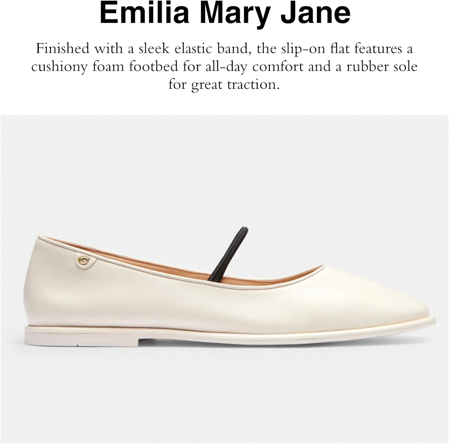 Coach Women's Emilia Mary Jane Ballet Flat
