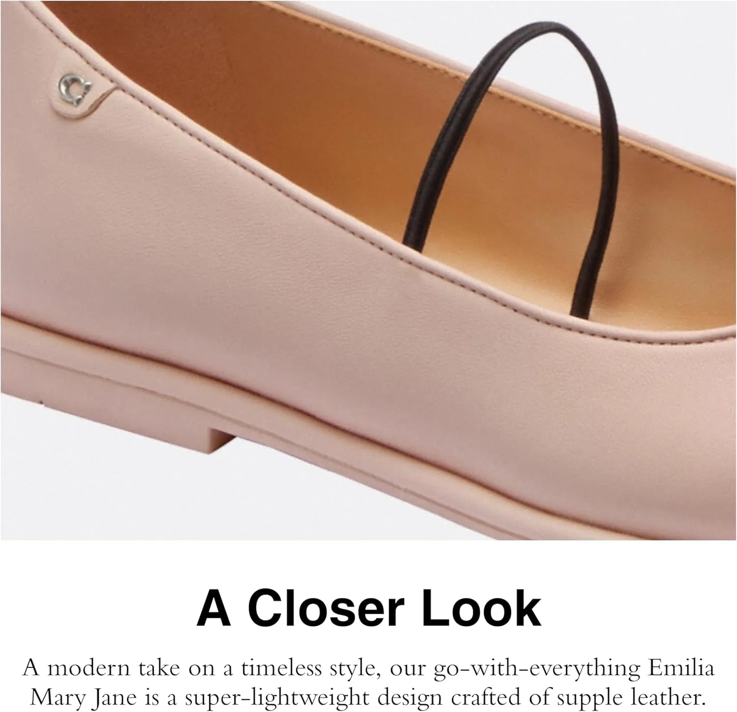 Coach Women's Emilia Mary Jane Ballet Flat