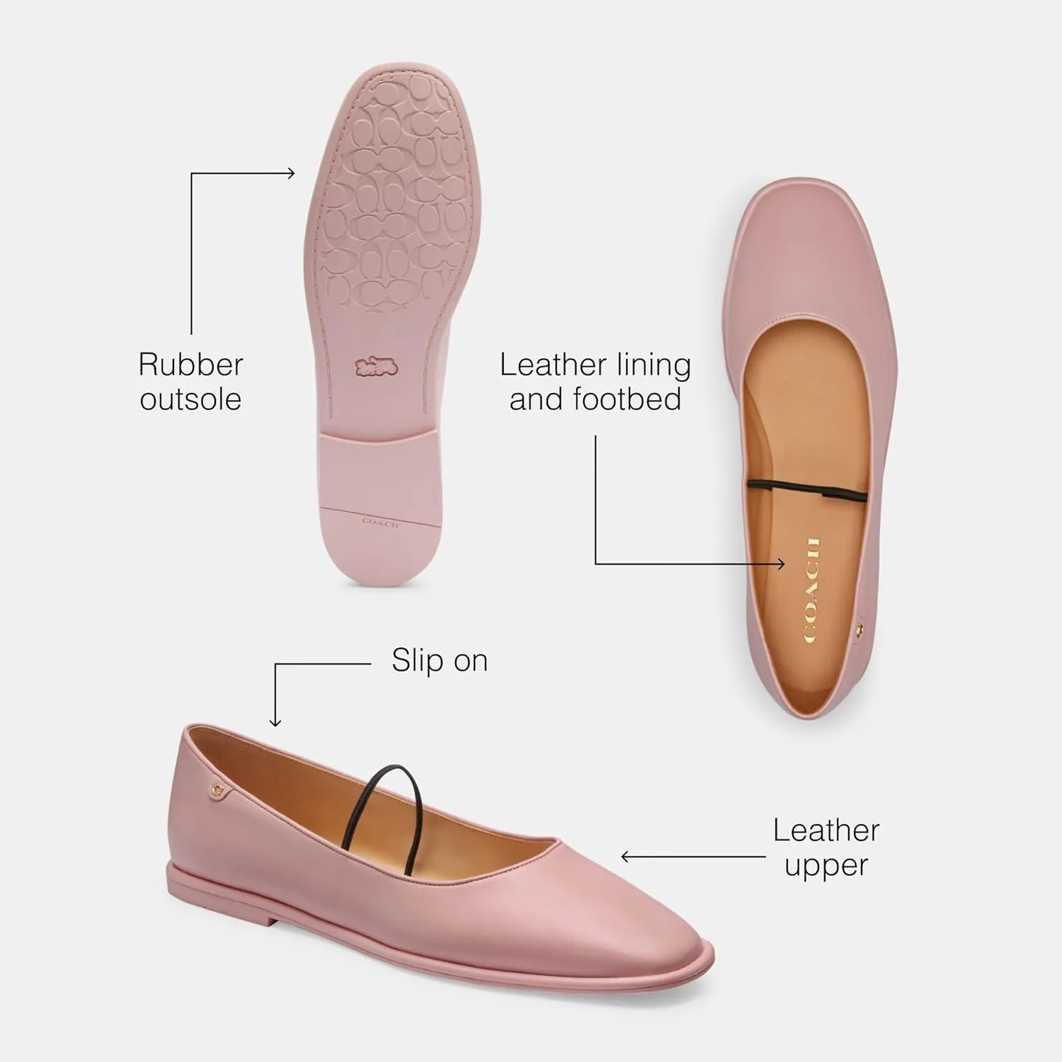Coach Women's Emilia Mary Jane Ballet Flat