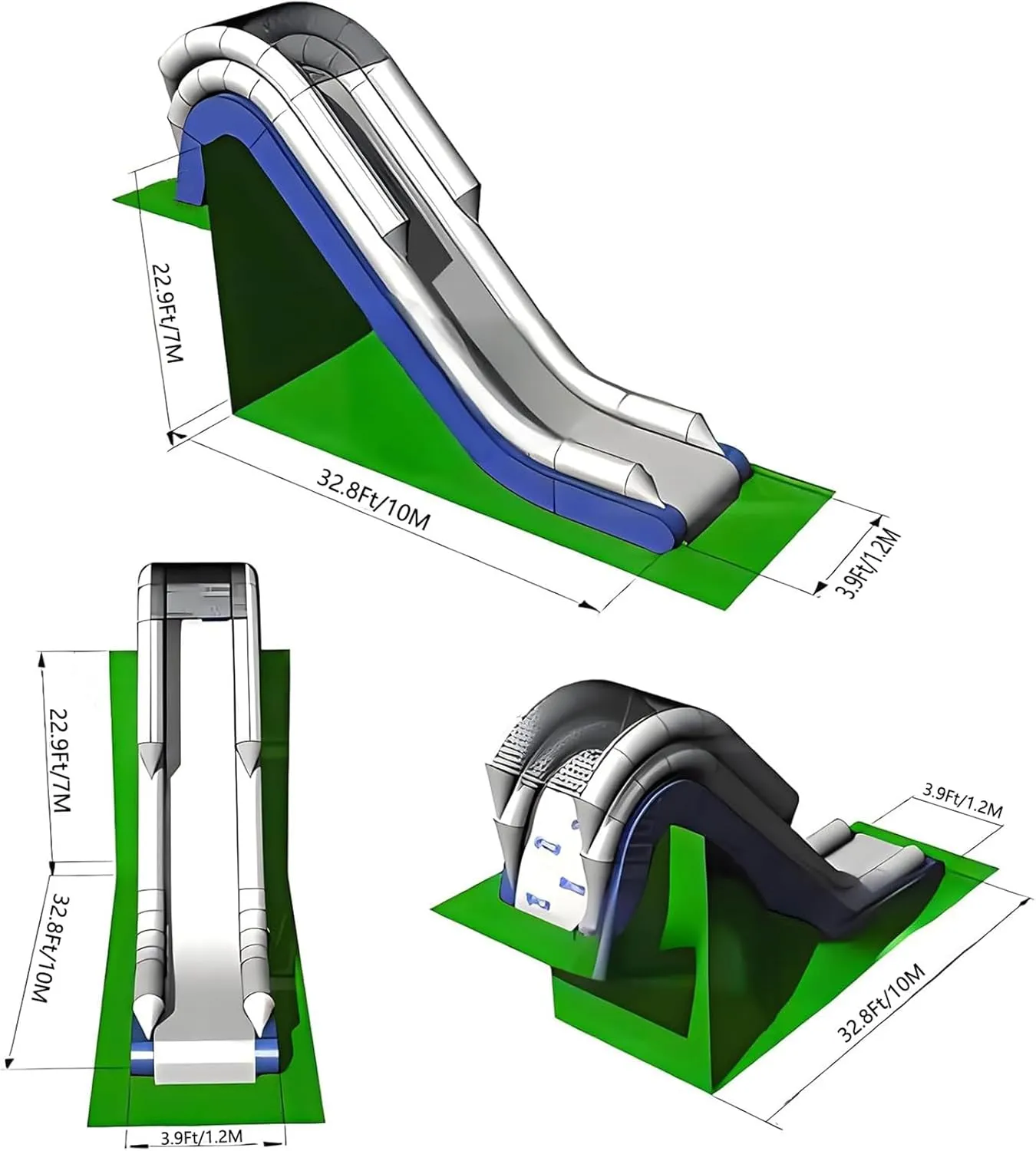 Commercial Custom Water Yacht Inflatable Slide with Air Pump for Summer Outdoor Sea Party, Private Dock