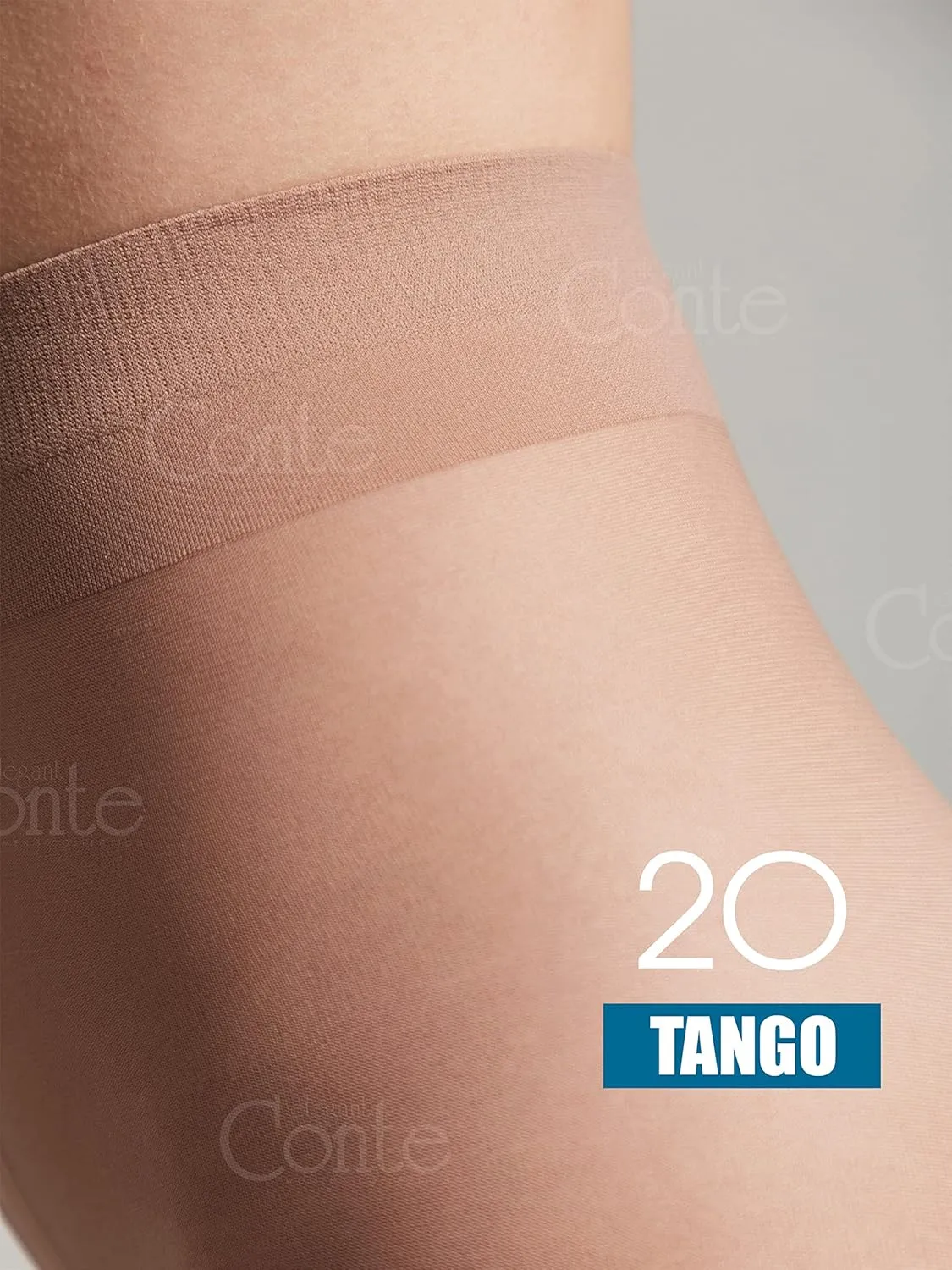 Conte Tights Sheer to Waist Pantyhose with Satin Silky Touch Effect, Tango 20 Den