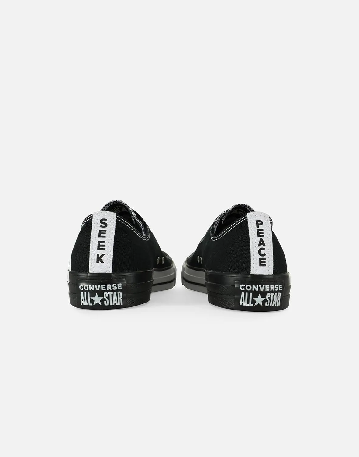 Converse Unisex Chuck Taylor All Star Seek Peace Ox Black/White