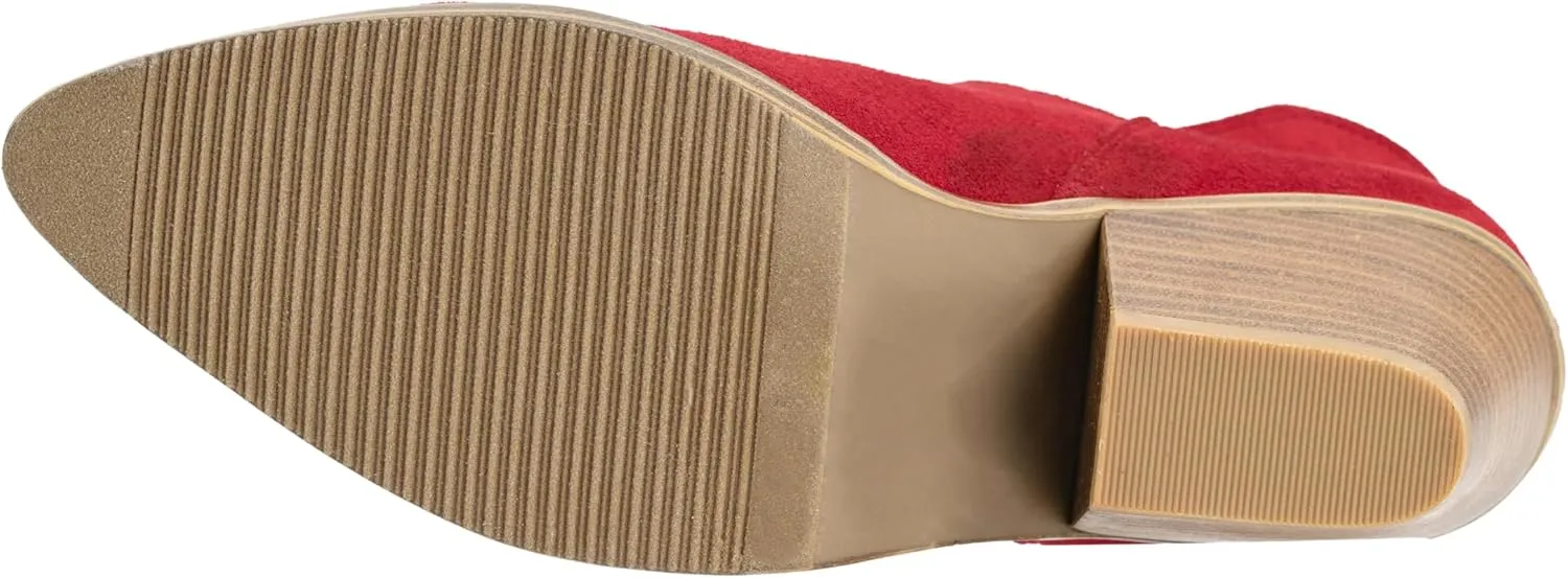 Corkys Footwear Sassy Pants 2.75-inch Stacked Heel Booties, Memory Foam Insoles, Easy Slip-On, Stylish, Comfortable Footwear for Fall