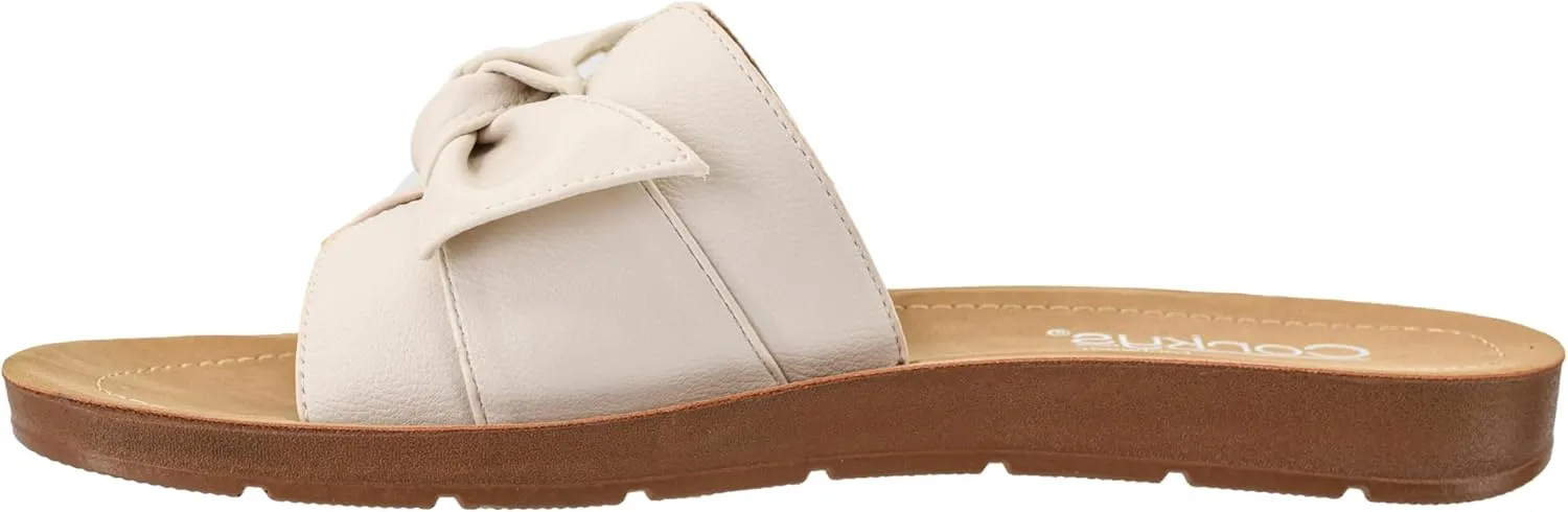 Corkys Footwear Women's Rock The Bowt Sandal - Comfortable And Cushioned Insoles, Wide Strap with Bow, Open Toe Design, Easy And Convenient Slip-On Design