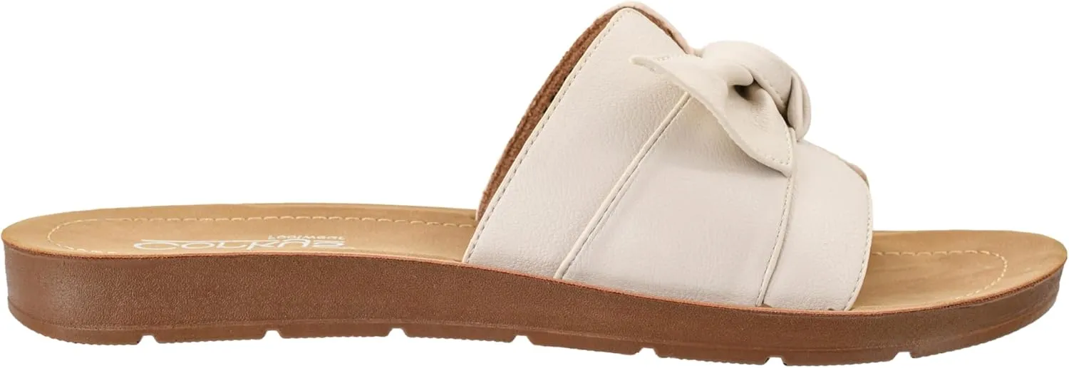 Corkys Footwear Women's Rock The Bowt Sandal - Comfortable And Cushioned Insoles, Wide Strap with Bow, Open Toe Design, Easy And Convenient Slip-On Design