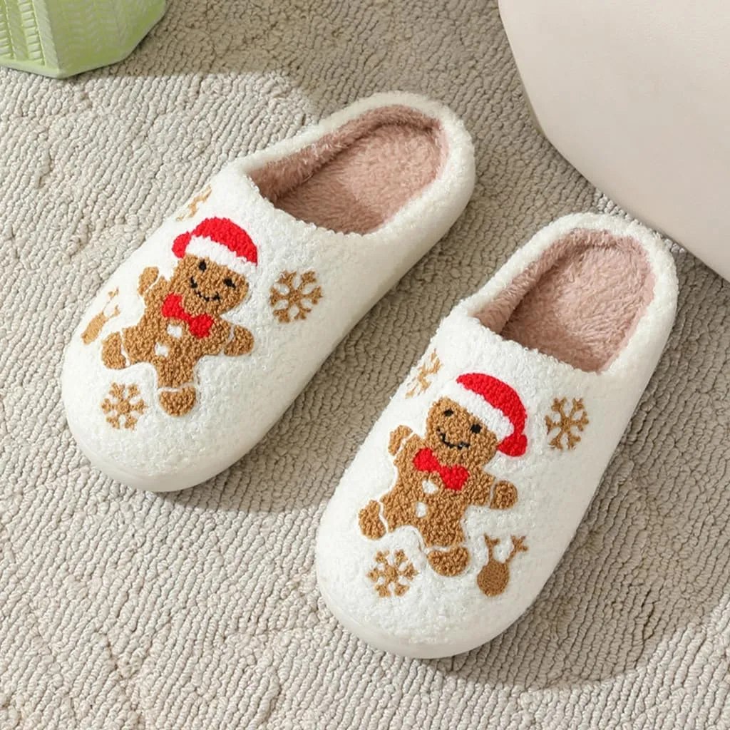 Cozy Furry Slippers for Women & Men, Bear Paw, Cat, Halloween, Christmas Designs, Warm Indoor Non-Slip Winter House Shoes