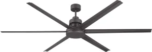 Craftmade MND72ESP6 Mondo Outdoor Ceiling Fan with Remote 72" Large Metal 6 Blade Industrial Fan for Patio, Espresso