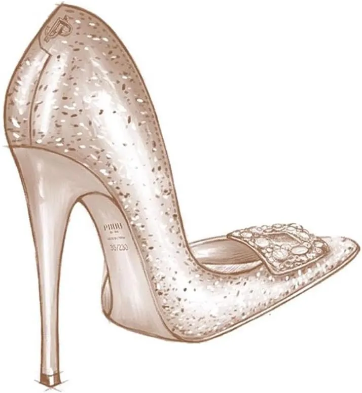 Crystal 3.34 Inch High Heels, Stiletto Pumps for Women Sexy Closed Pointed Toe Heels Comfortable Sexy Wedding Shose